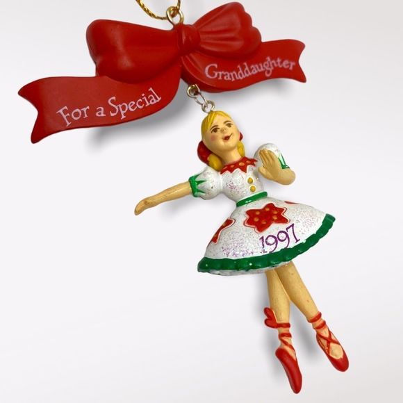 Vintage AMERICAN GREETINGS | 1997 Granddaughter Ornament - Picture 2 of 4